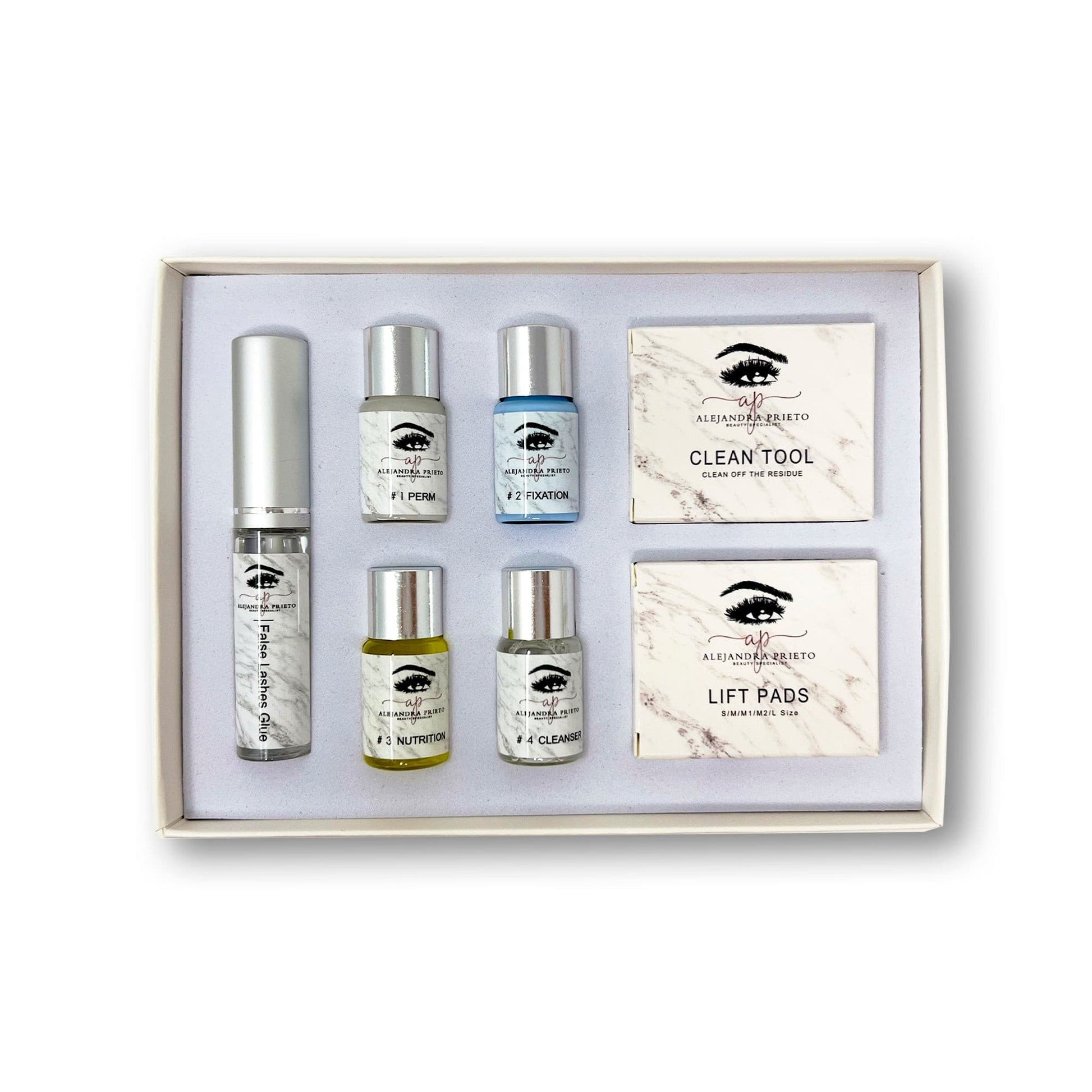 Lash lift permanent kit open box by Ale Prieto